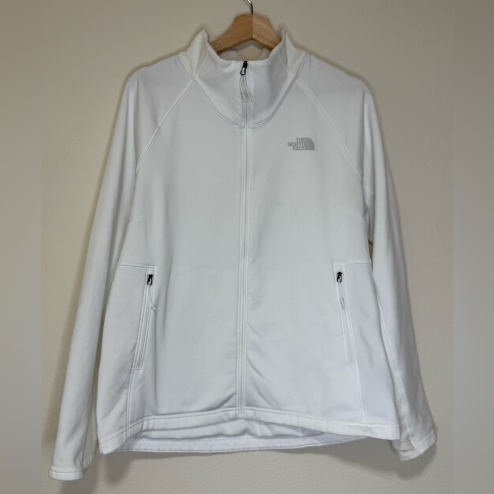 The North Face Women’s Full Zip Fleece Jacket - White  Size L